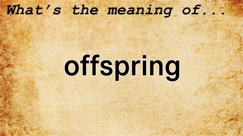 The Intriguing Symbolism of the Weeping Offspring