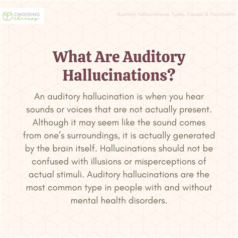 The Link between Chronic Illness and Auditory Hallucinations