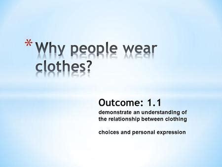 The Relationship Between Apparel Choices and Personal Expression in One's Dreams