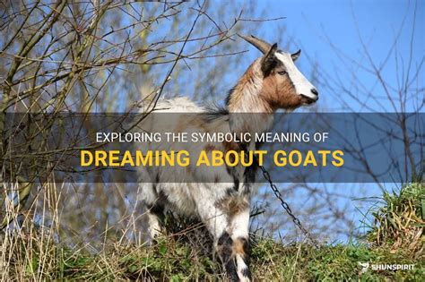 The Role of Goats and Their Offspring in Dreaming and Symbolic Representation