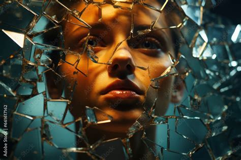 The Shattered Reflection: Exploring the Symbolic Representation of Fragmented Self-Perception and Identity Crisis