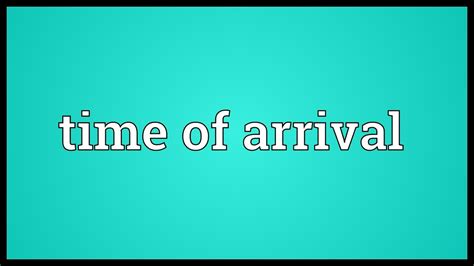 The Significance of Being Aware of the Arrival Time for an iPhone Application