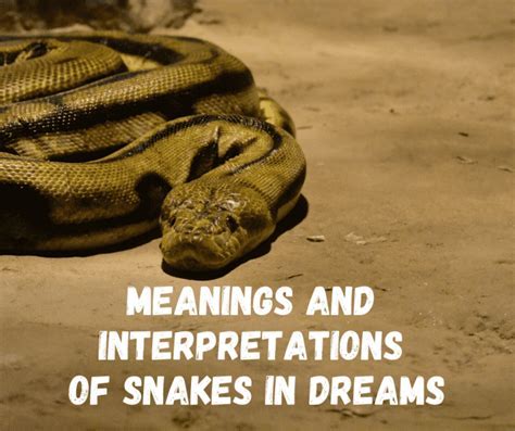 The Significance of Contextual Understanding when Interpreting Dreams Involving Numerous Serpents for the Female Gender