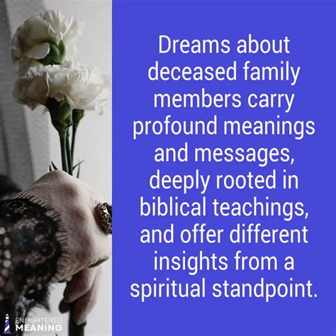 The Significance of Dreaming About Departed Relatives