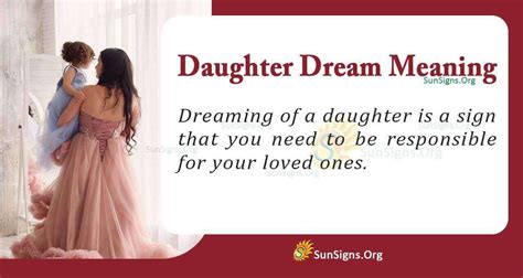 The Symbolic Meaning of Witnessing the Presence of a Daughter in a Dream