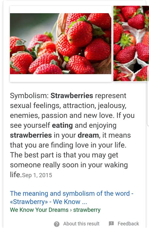 The Symbolic Significance of Consuming Strawberries in a Dream