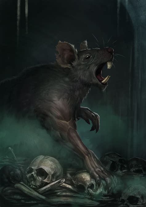 The Unsettling Visitor: A Dark Rodent Intrudes my Fantasy Realm