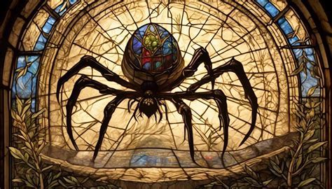 The enigmatic interpretation of a colossal ebony arachnid in a lady's slumber