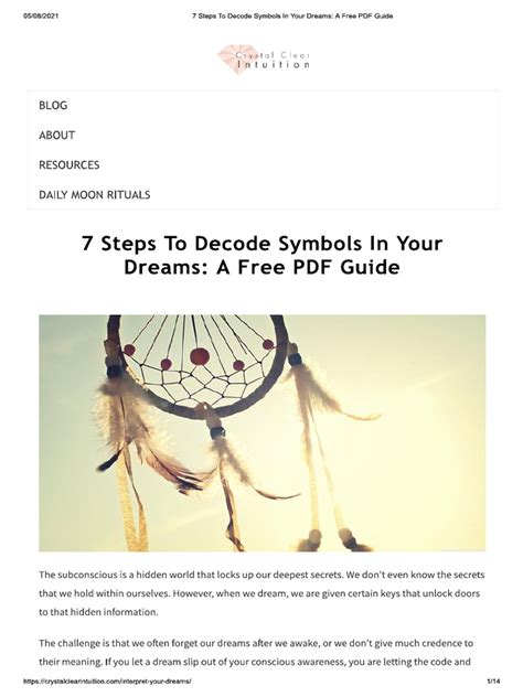 Tips for Decoding the Symbols in Your Dreams