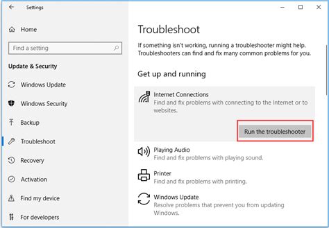 Troubleshoot Connection Issues