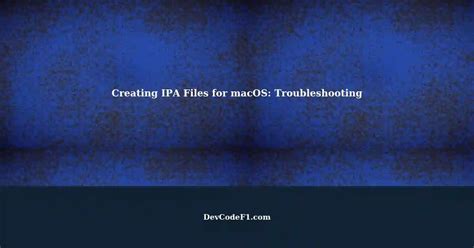 Troubleshooting Common Issues during IPA Installation