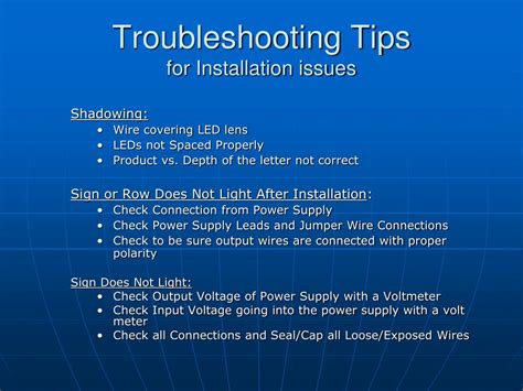 Troubleshooting Installation Issues