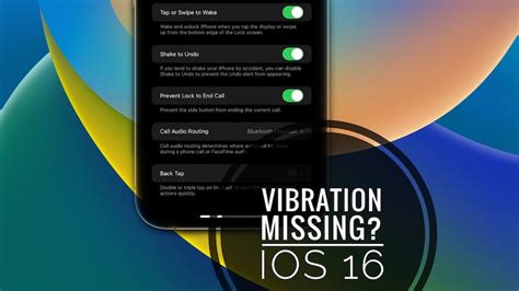 Troubleshooting Vibrations Not Working on iOS 16