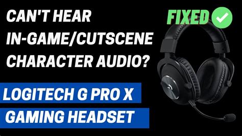 Troubleshooting tips for configuring Logitech G Pro X Headphones in G Hub