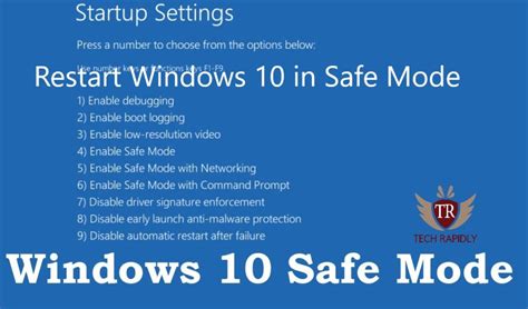 Try Restarting in Safe Mode