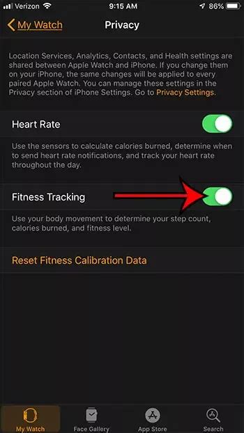 Turning off Fitness Notifications