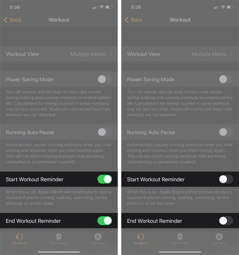 Turning off Workout Detection