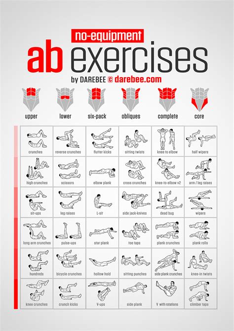 Types of Abdominal Exercises Tracked