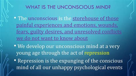 Unconscious Desires and Repressed Emotions