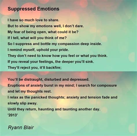 Uncovering Suppressed Emotions: Exploring Dream Analysis to Unveil Unexpressed Feelings