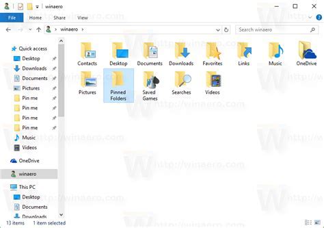 Understanding Pinned Folders in the Windows Operating System