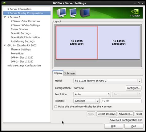 Understanding the Configurations of Multiple Displays in the Linux Environment