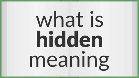 Understanding the Hidden Significance: Exploring Common Explanations