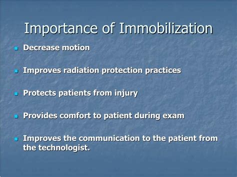 Understanding the Importance of Immobilization