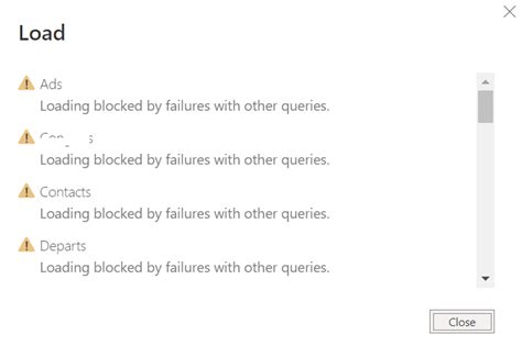 Understanding the Issue: An Unrecognized Error Occurring during Loading of Queries