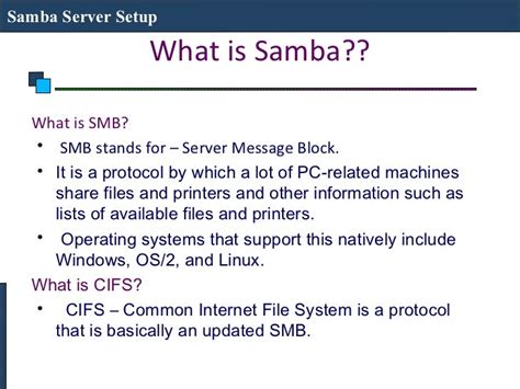 Understanding the Significance of Samba in Enabling Seamless File Exchange within Linux Systems