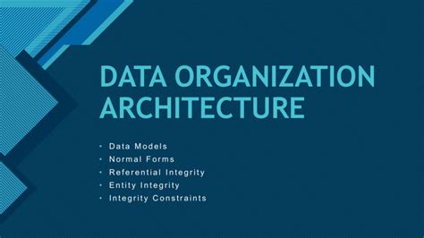 Understanding the Significance of a Pristine and Vacant Data Organization Architecture