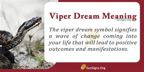 Understanding the Symbolic Significance of a Viper Encounter in Dreams