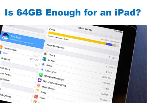 Understanding the limitations of a 64GB iPad: Is it enough for your usage?