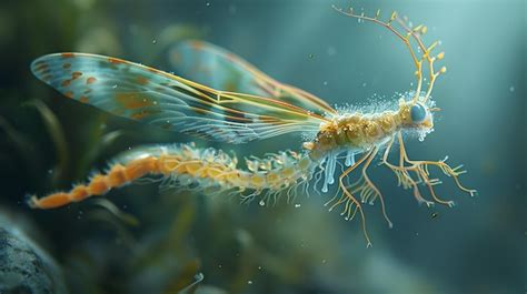 Underwater Escapades: Aquatic Fantasies of Verdant Larvae