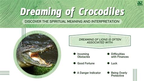 Unearthing the Symbolism: What Does a Crocodile Represent in Dreams?