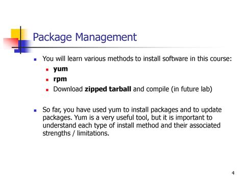 Unleashing the power of yum: A popular package management tool for RPM-based systems