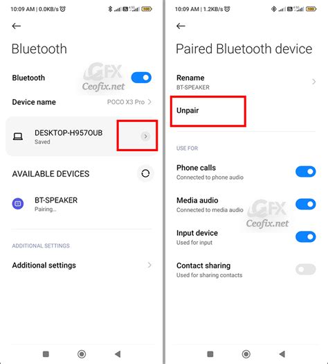 Unpairing and Pairing Your Devices