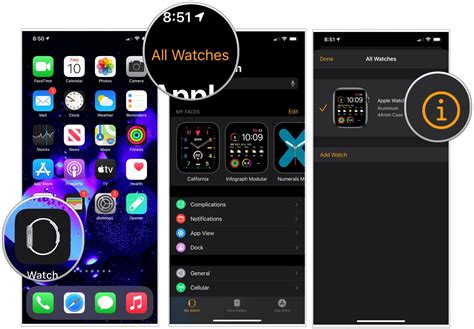 Unpairing your Apple Watch through the Watch app