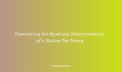 Unraveling the Mystical Interpretation