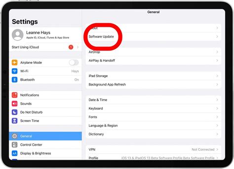 Update Software on Your iPad