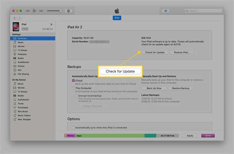 Update your iPad using iTunes