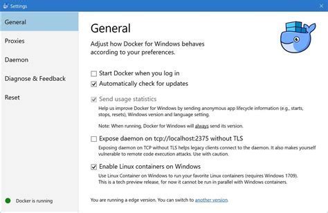 Updating Docker Settings for Proper Functionality of Codeready Container on Windows 10