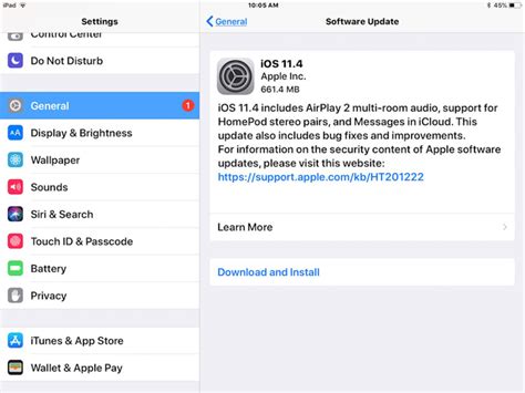 Updating iPad Software and Restoring Network Settings