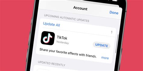 Updating the TikTok App