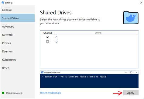 Using Docker to Link the Current Working Directory in Windows 10