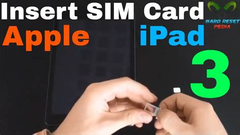 Using a SIM Card with an iPad