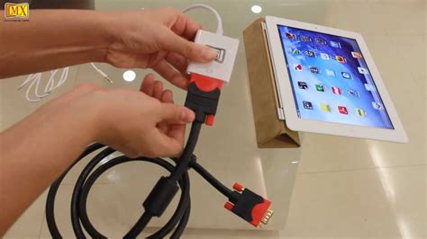 Using a VGA Adapter to Link Your iPad to your TV