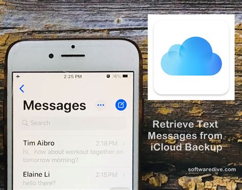 Using iCloud or iTunes Backup to Retrieve Erased Conversations