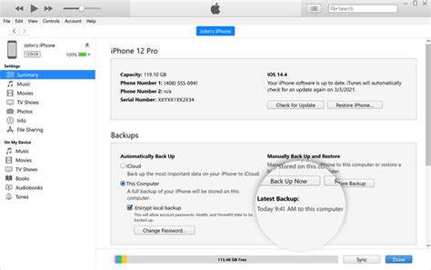 Using iTunes to Determine Your iOS Operating System