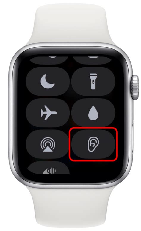 Using the Apple Watch Control Center to Adjust the Sound Level